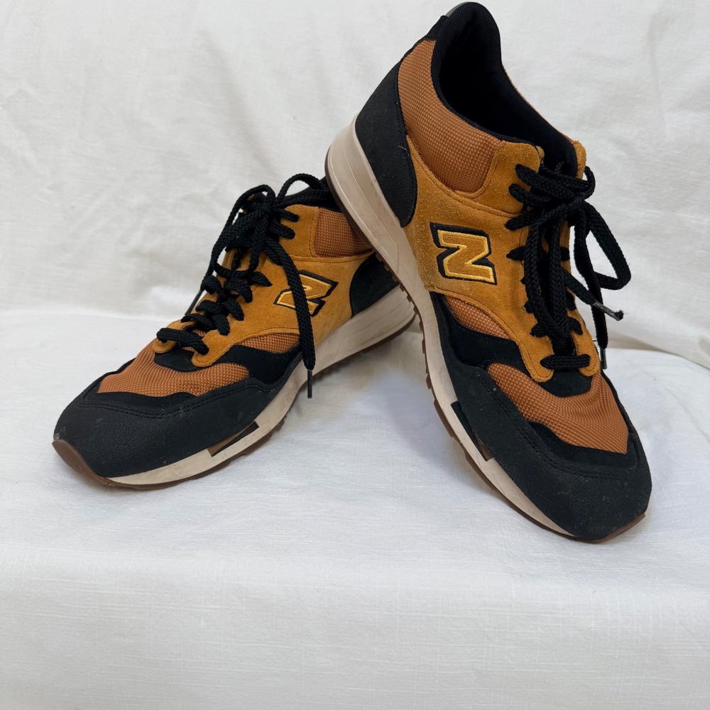 New Balance Mens 10.5 1500 MH1500TK RARE Made England Tan Navy/Black Suede
